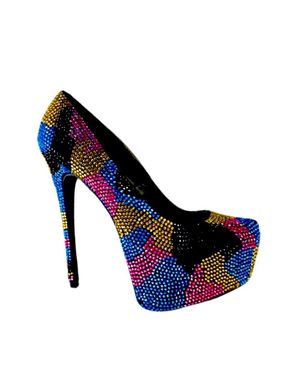 Steve Madden DYVINAL Sequin Platform Stilettos • 6” Heel
